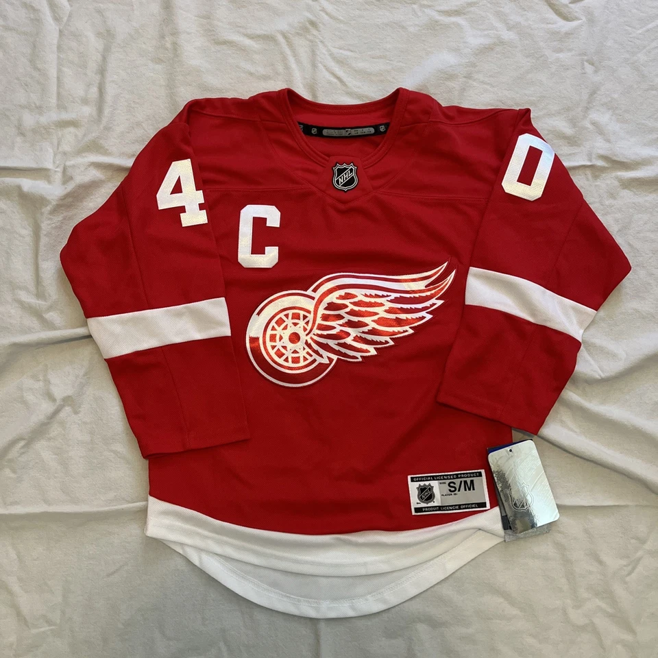 Новый с Ярлыками Henrik Zetterberg Детройт Red Wings #40 официальный НХЛ Джерси женщин Sz S/M - Изображение 1 из 4
