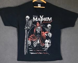 Camiseta Rockstar Mayhem Festival Tour 2XL Banda de Metal Negro Calavera Parca #2 - Imagen 1 de 6