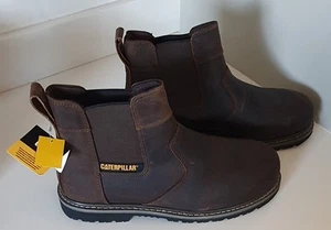 CATERPILLAR Powerplant Dealer Mens Safety Boot - Size UK 10 - STEEL TOE CAP - Picture 1 of 4