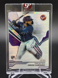 2024 Topps Pristine Junior Caminero Rookie Purple Pristine /99 Encased No. 212 - Picture 1 of 10