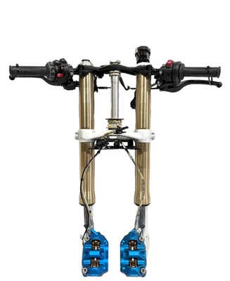 BMW S1000RR K67 2023 OEM suspensión delantera horquilla tubos controles frenos de clip Foto 1 de 4