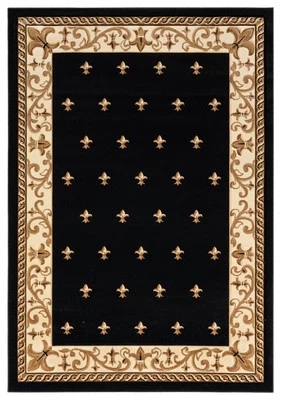 2x4 United Weavers Black Bordered Door Mat 2050 11670 - Aprx 2' 7" x 4' 2" - Image 1 of 2