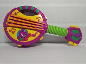 Barney Bend A Tune Banjo Fisher Price Musikspielzeug getestet & funktioniert 2002 - Bild 1 von 10