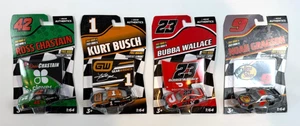 4 NASCAR Authentics 2021 Wave 6 1:64 Bubba Wallace Kurt Busch Chastain Gragson - Picture 1 of 8