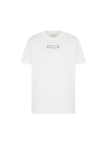 T-shirt Armani Exchange da uomo, in cotone, vestibilità regular, colore Bianc... - Imagen 1 de 4