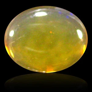 0,88 quilates agradable corte cabujón ovalado (9 x 7 mm) ópalo de fuego naranja sin calefacción - Imagen 1 de 1