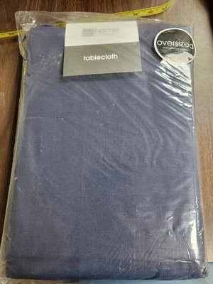 JC PENNY HOME COLLECTION Tablecloth Oblong 60" x 84" Blue Denim Torn Package - Image 1 of 4