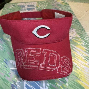 Cincinnati Reds Schirmmütze Kappe einfarbig rot Riemen hinten Team MLB Baseball neu unbenutzt - Bild 1 von 6