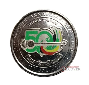 GUYANA GUAYANA 100 Dolares dollars 2020 Color 50 Aniv. Independencia - SC - Picture 1 of 2