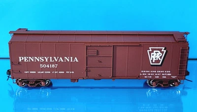 ATLAS 9758-1 "O" X-29 PRR [Shadow Keystone] Box Car #504187 2-Rail - Image 1 of 3
