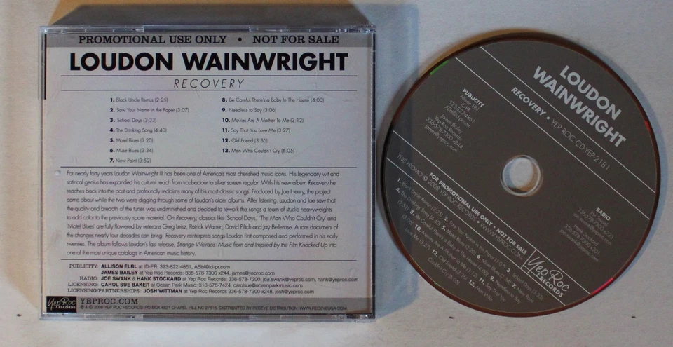 Loudon Wainwright III Recovery US Adv CD 2008 Country Folk - Bild 1 von 1