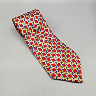 Corbata de cuello de colección de cócteles para hombre de seda Stonehenge escocesa longitud 54" ancho 3,75" Foto 1 de 4