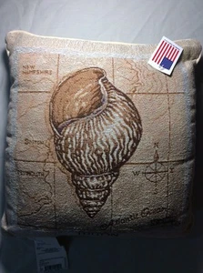 Almohada para tapiz de caracola Sea Treasures almohada afgana TLSTCO - Imagen 1 de 6