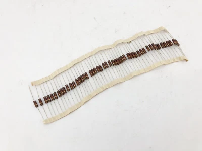 Lot of 50 New Ohmite OF102JE Carbon Composition Resistors 1 kOhms ±5% 0.5W 1/2W - Image 1 of 4
