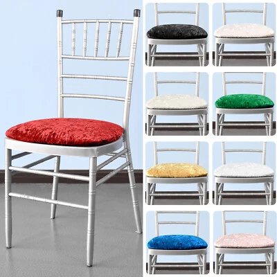 Luxus Samt Sitzpolster Bezüge Essststühle Waschbar Kissenhüllen Hochzeits Dekor - Bild 1 von 3