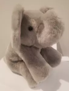 Juguete de peluche suave vintage 1997 TY Beanie Babies Grey Sprout The Elephant - Imagen 1 de 6