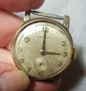 Orologio Vintage HAMILTON Grado 747 Uomo 17j Non Funzionante Pattumiera Riparazione o Ricambi 300 - Foto 1 di 4