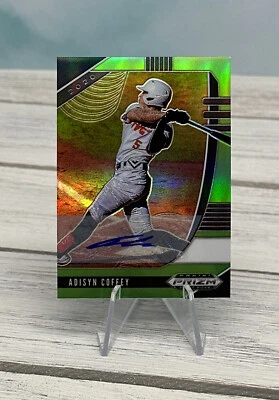 Adisyn Coffey 2020 Panini Prizm Draft Picks Green Refractor Autograph # 19/23 - Image 1 of 2