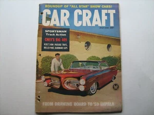 Car Craft July 1961 magazine--new Chev 409, customs, racing, speed parts, karts - Picture 1 of 2