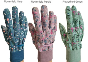 BRIERS, LADIES WOMENS FLORAL General Working POLKA DOT GARDENING GARDEN GLOVES - Picture 1 of 36