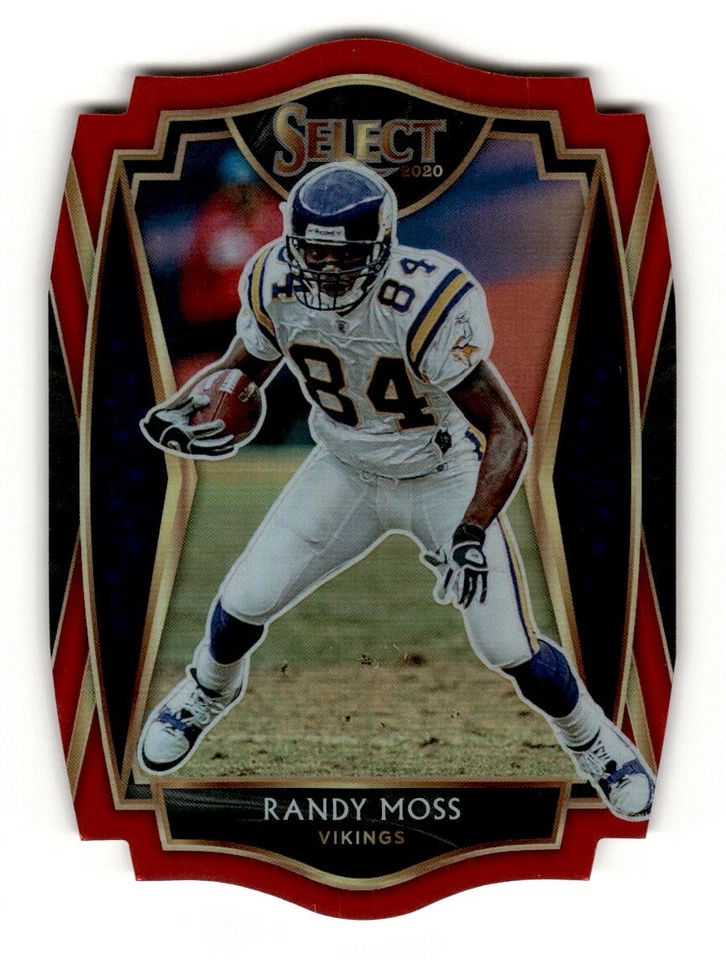 2020 Panini Select Die Cut Prizm Red Randy Moss #112 Minnesota Vikings - Image 1 of 2