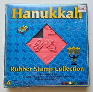 All Night Media HANUKKAH Holiday timbro in gomma collezione set vintage NUOVO sigillato - Foto 1 di 5