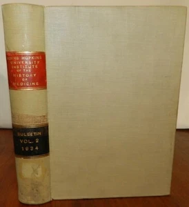 BULLETIN INST OF HISTORY OF MEDICINE. V2 1934, Hebrew Language in Medical Lit. - Picture 1 of 9