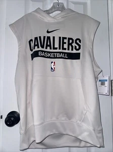 NWT Men's Nike Cleveland Cavaliers Sleeveless Hoodie NBA Dri-fit Authentic M - Picture 1 of 3