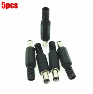 5Pcs Dc Power 2.1MMX5.5MM Male Plug Jack Connector Socket Adapter For Cctv te - Picture 1 of 2