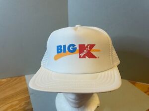 Vintage BIG K KMART White hat mesh snapback trucker