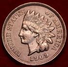 Uncirculated Red 1909 Philadelphia Mint Indian Head Cent