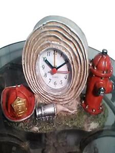 Quartz Fireman Clock Mantel Piece