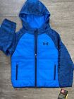 NEW Under Amour Boys Trekker Lightweight Quilted Blue Jacket Coat $79 SZ 4