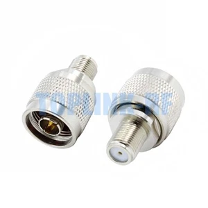 1x N Male Plug to F Female Jack Adapter RF Coax Converter Connector Brass - Zdjęcie 1 z 5