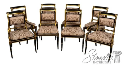 L69719: Set of 8 BAKER Stately Homes Regency Dining Room Chairs - Image 1 of 4