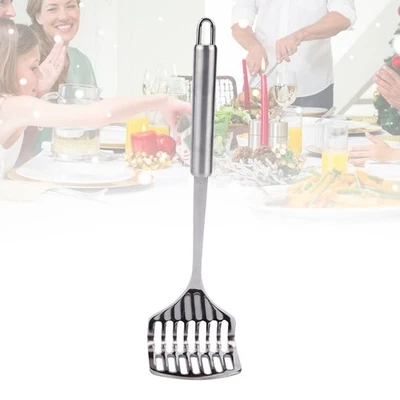  Juego de triturador de patatas de acero inoxidable prensatelas de rizador de patatas inoxidable Foto 1 de 4