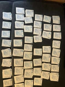 130 + 1980 Fleer Pac-Man Sticker Karten Lot fast kompletter Satz mit Varianten Duplikate - Bild 1 von 7