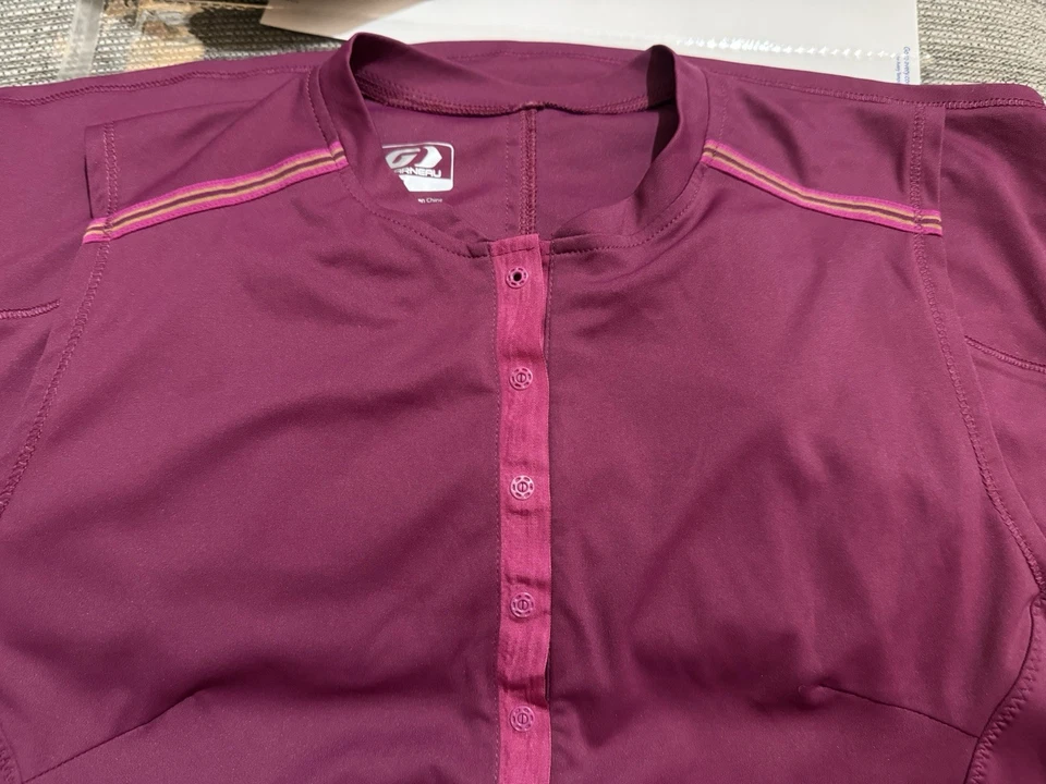 Camiseta deportiva de ciclismo Louis Garneau rosa de manga corta para mujer talla pequeña Foto 1 de 4