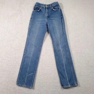 Vtg 90s Lee Riders Jeans Girls 12 Blue High Waist Straight Cowgirl Grunge USA - Picture 1 of 18