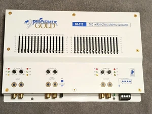 OLD SCHOOL PHOENIX GOLD EQ-215 DUAL 15 BAND EQ MADE IN THE U.S.A. WORKS - Picture 1 of 11