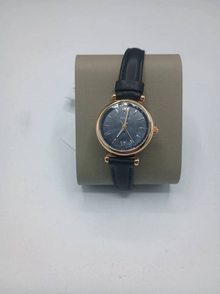 Fossil - Reloj Carlie de tres manecillas de cuarzo de acero inoxidable para mujer, 28 mm/12 mm Foto 1 de 1