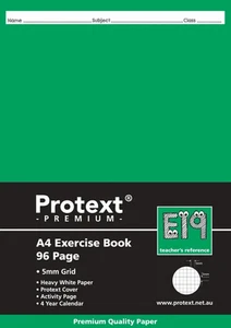 Protext A4 Exercise Book Grid 5mm 96pg - Picture 1 of 1