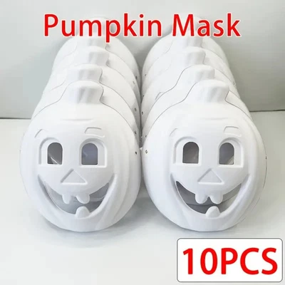 10pcs DIY Halloween mask painting wearing full face mask White - Image 1 of 4