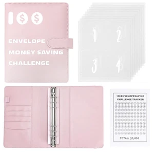 100 Envelopes Money Saving Binder Money Saving Challenge Budget Binder - Picture 1 of 6