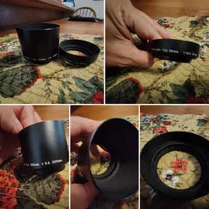 (2)-PENTAX TAKUMAR metal lens hoods 135mm/150mm/200mm, Standard 50mm/55mm - Picture 1 of 8