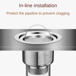 Stainless Steel Kitchen Sink Filter Mesh Fine Net Basin Strainer Kitchen - Picture 1 of 7