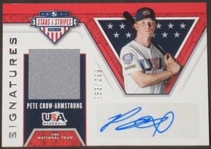 Maglia Pete Crow Armstrong 2019 Panini USA Stars Stripes Autografo Rookie #d/299 - Foto 1 di 2