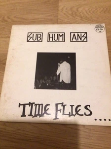 Subhumans - Time Flies...But Aeroplanes Crash - BLUURG Records FISH 5 Punk 1983 - Picture 1 of 4