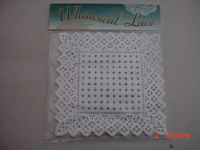 Tapetes de encaje de papel blanco Staufan 8 x 8 unidades Foto 1 de 3