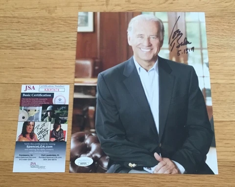 Joe Biden President Vice 2020 2024 Signed Autograph Portrait 8x10 Photo JSA COA Cover